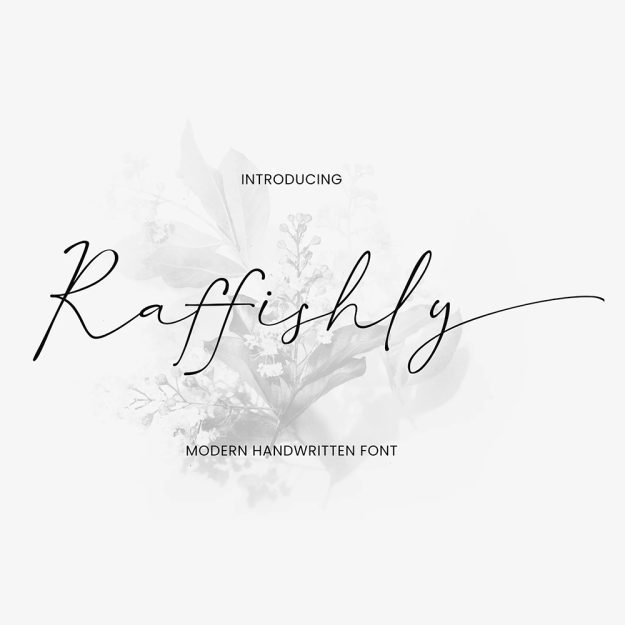 دانلود فونت انگلیسی Raffishly Font