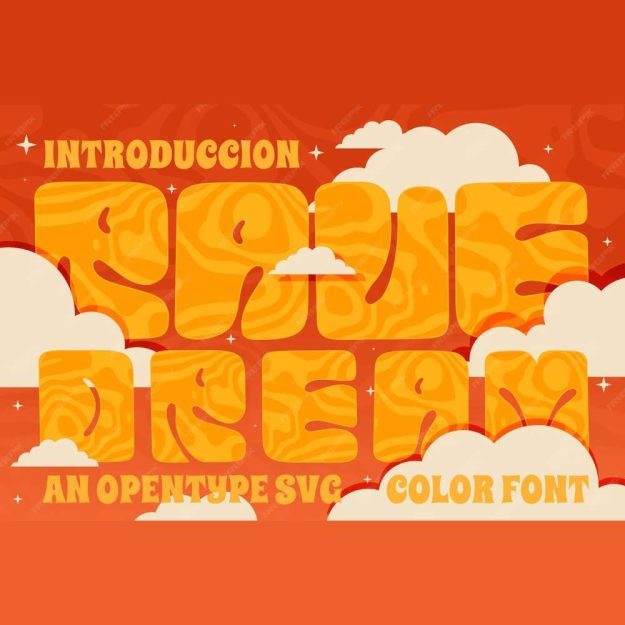 دانلود فونت انگلیسی Rave Dream Font