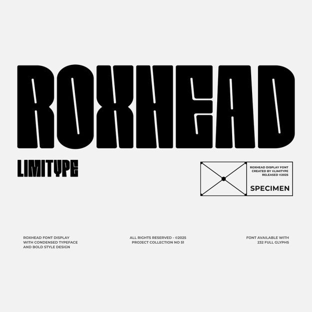 دانلود فونت انگلیسی Roxhead Font