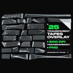 cropped Transparent tapes overlay
