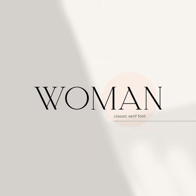 دانلود فونت انگلیسی Woman Font