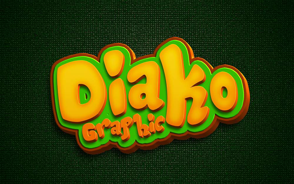 Cartoon fantasy text effect 1