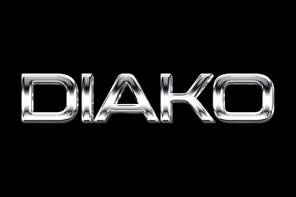 Chrome silver text style 1