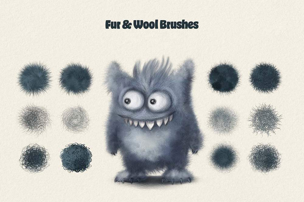 Fur Brushes for Illustrator 2