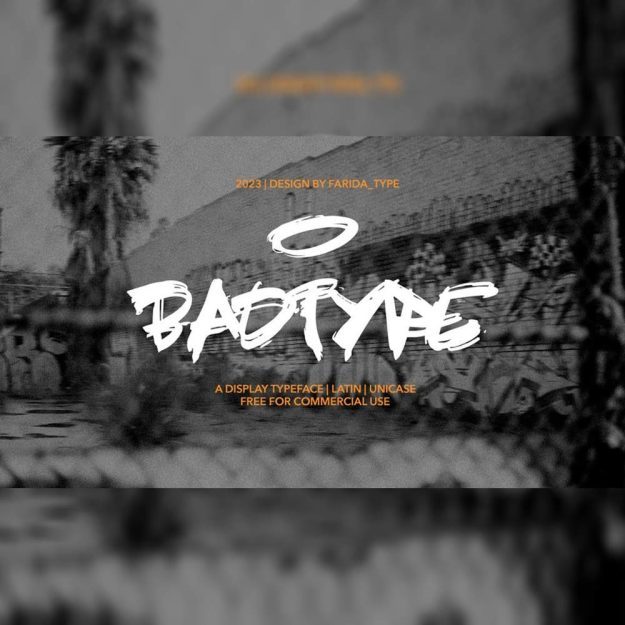 دانلود فونت انگلیسی BADTYPE Font