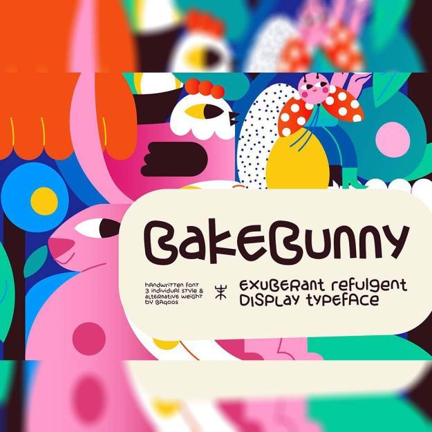 دانلود فونت انگلیسی Bake Bunny Font