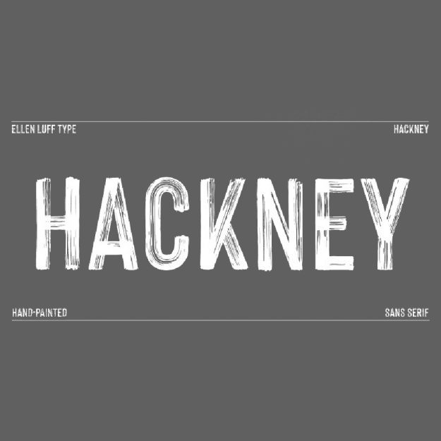 دانلود فونت انگلیسی Hackney Vector Font