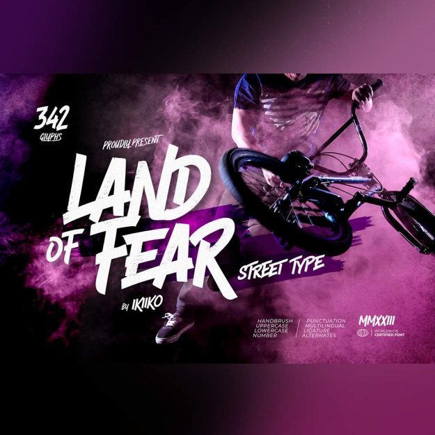 دانلود فونت انگلیسی Land Of Fear Font