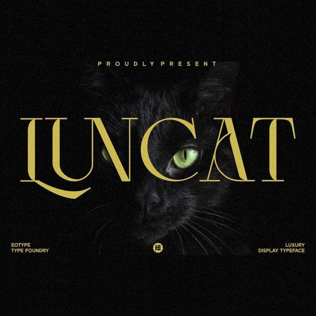 دانلود فونت انگلیسی Luncat Font