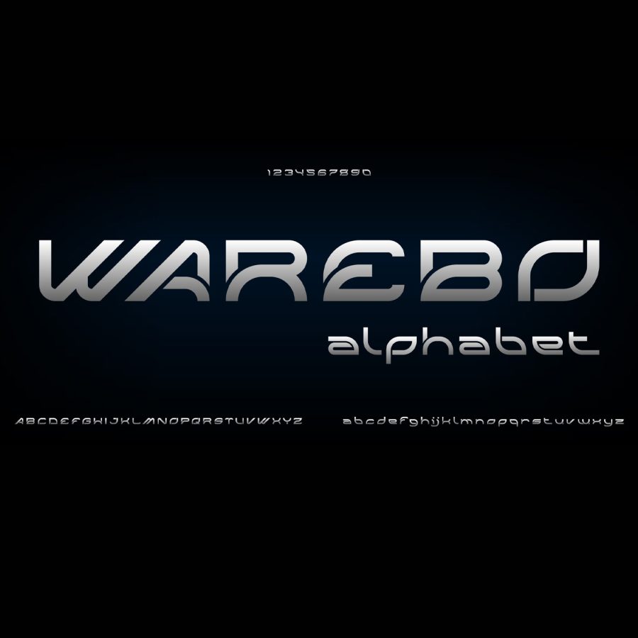 فونت انگلیسی Warebo