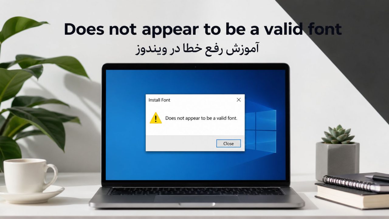 رفع ارور نصب فونت