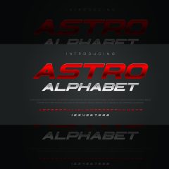 فونت انگلیسی Astro