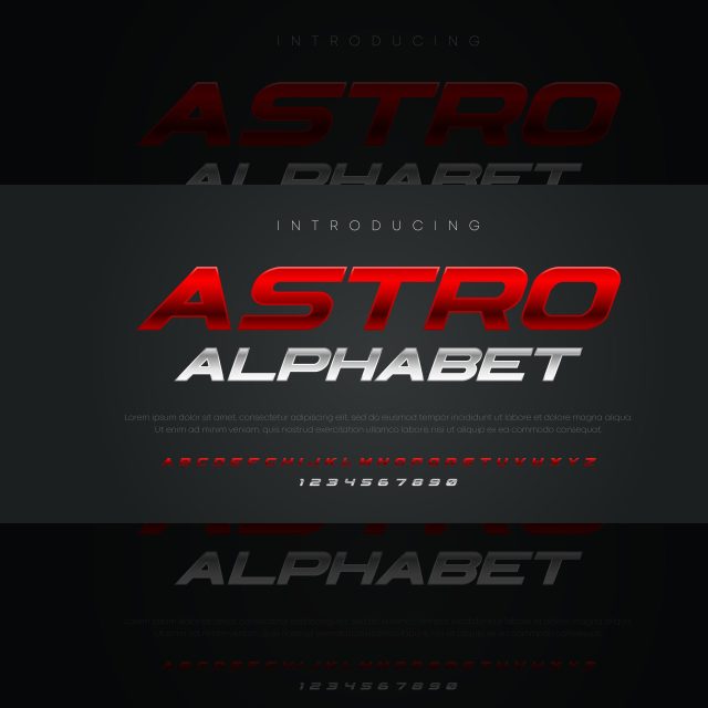 فونت انگلیسی Astro