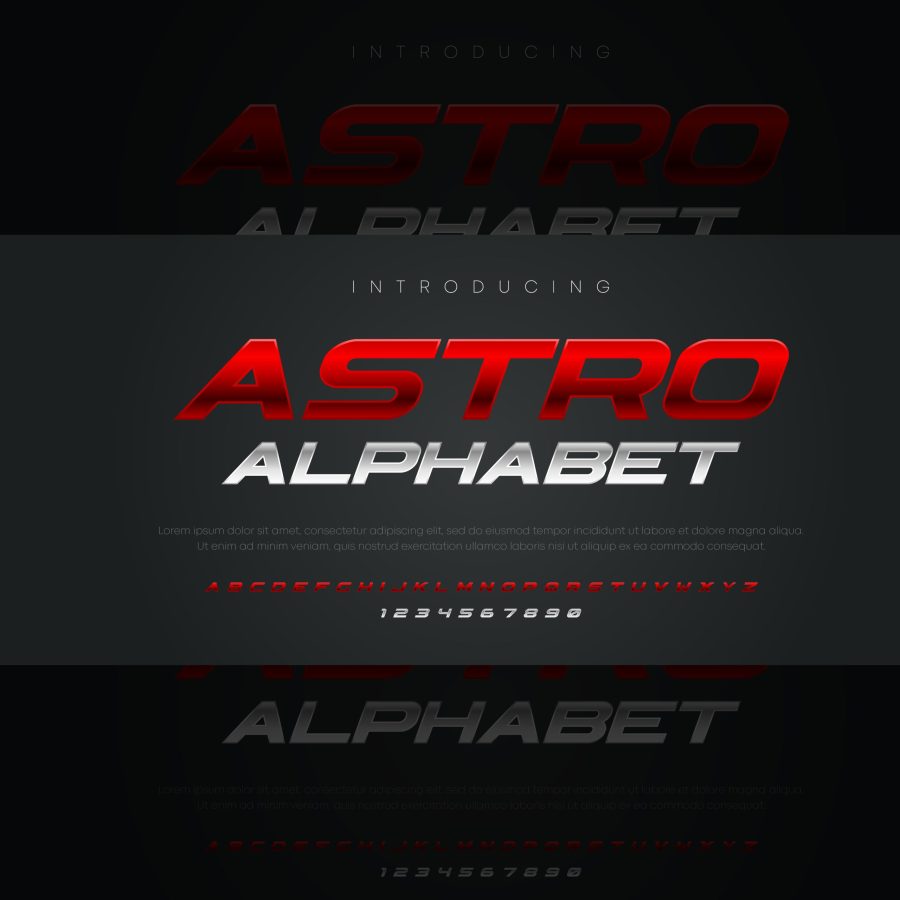 فونت انگلیسی Astro