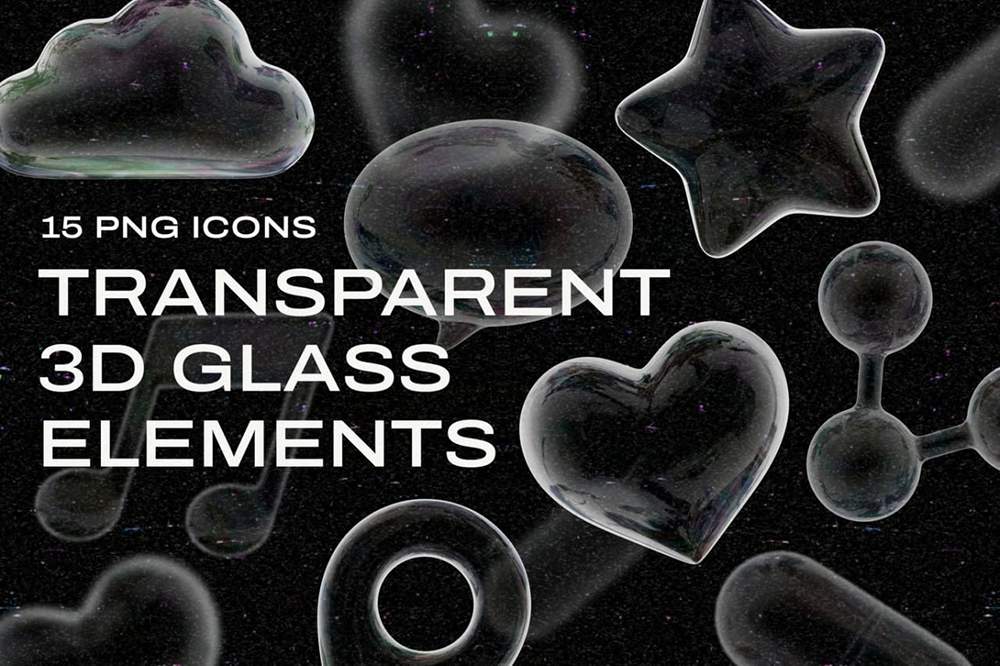 3D Glass Icons 1