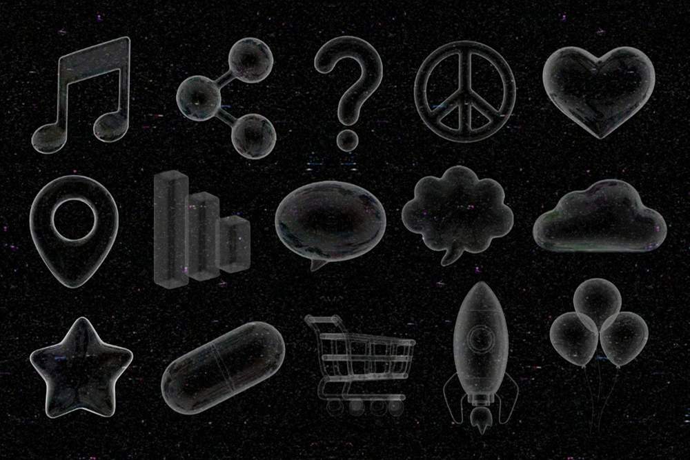 3D Glass Icons 3