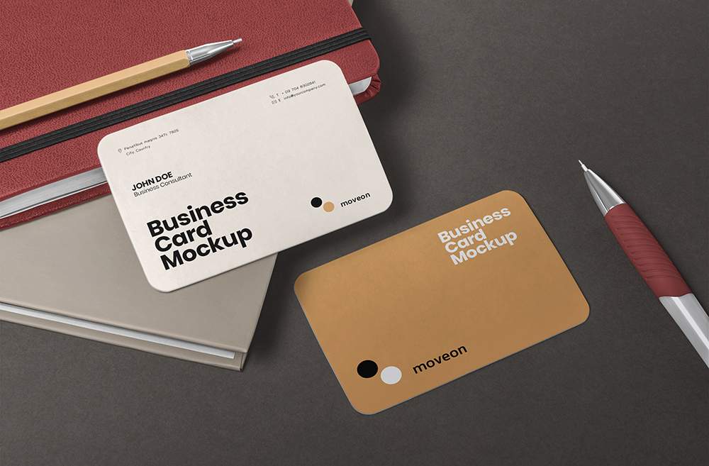 B Visiting Card Mockup