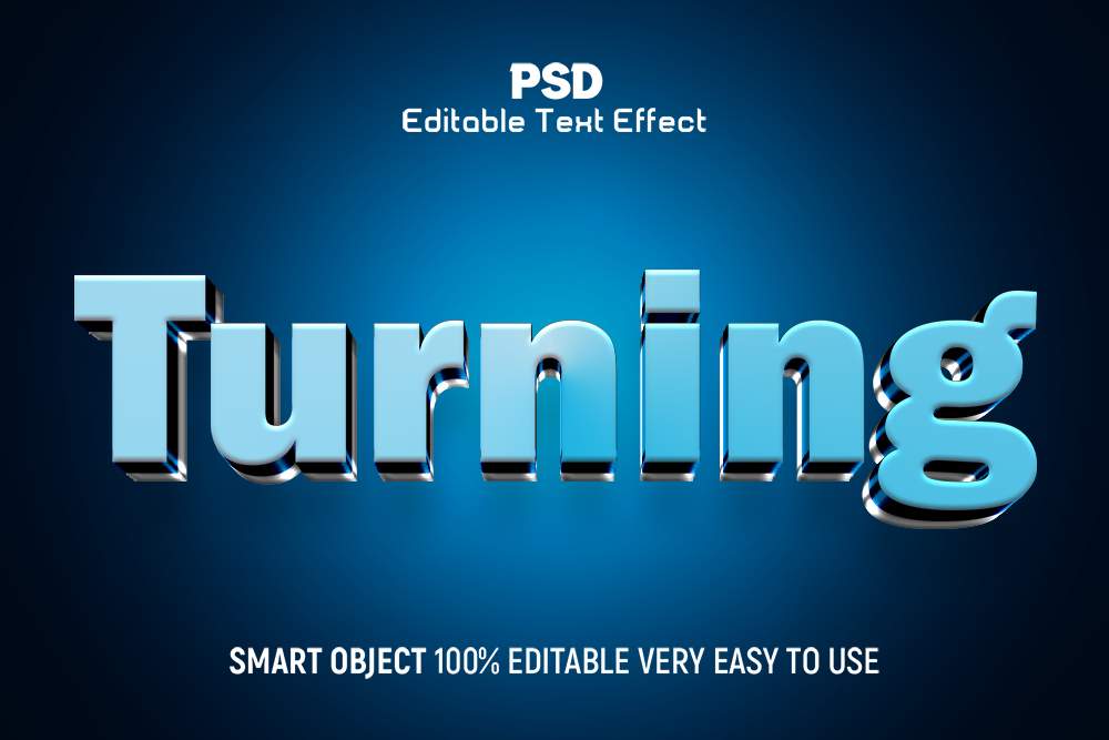 Blue TextStyle 3D 1