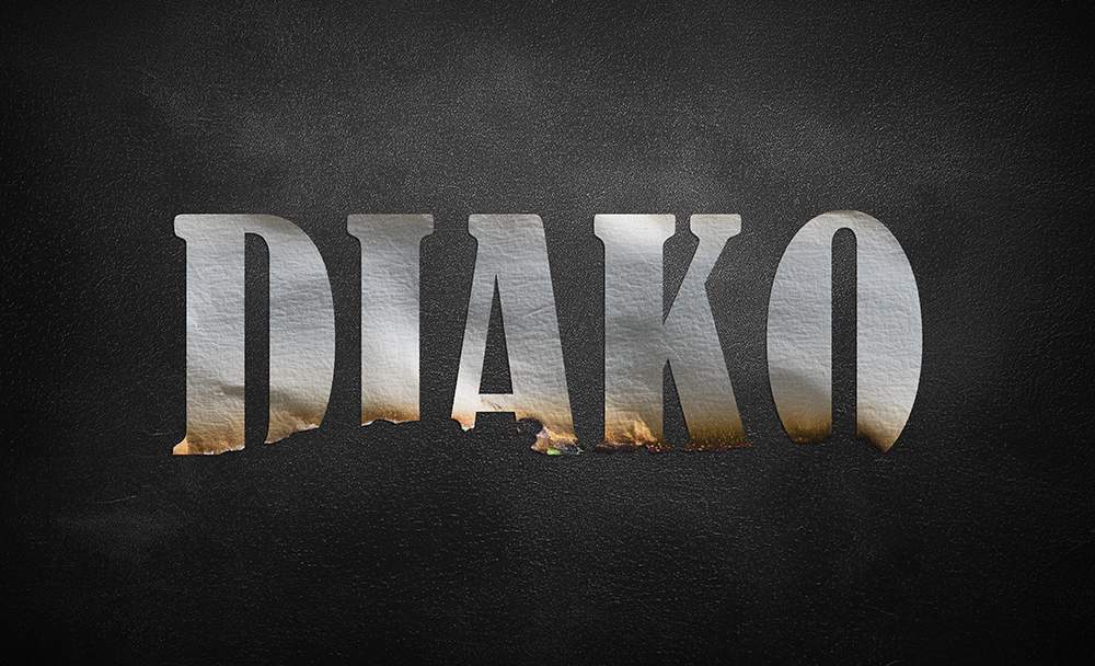 Burned Paper Text Effect 1