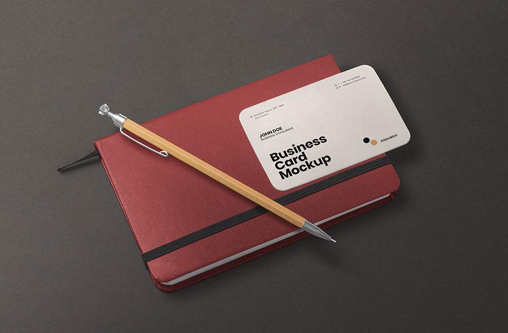 E Visiting Card Mockup