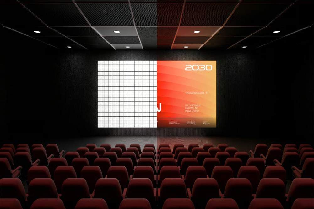 Hall Screen Presentation Mockup 3