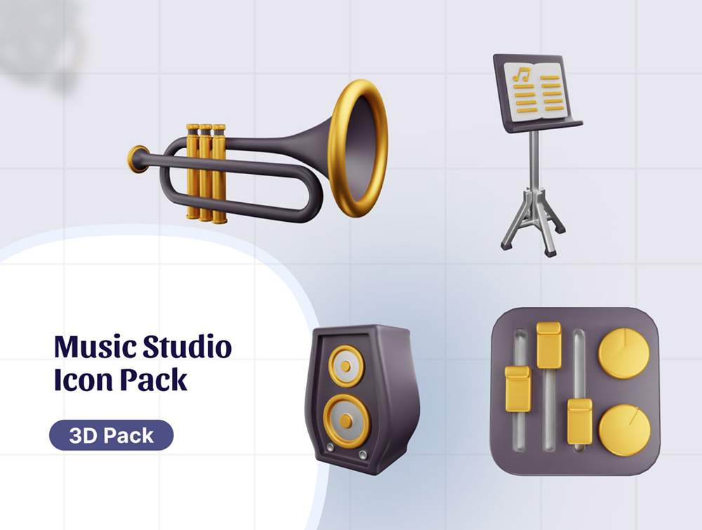 Music Studio 3D Icon 1