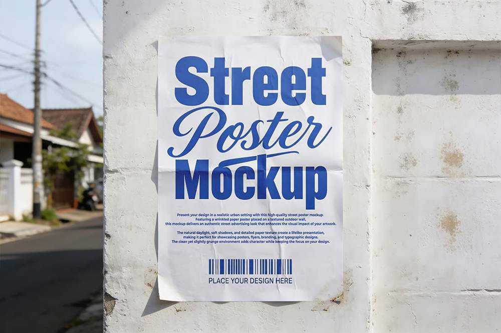 Street Poster Mockup 4