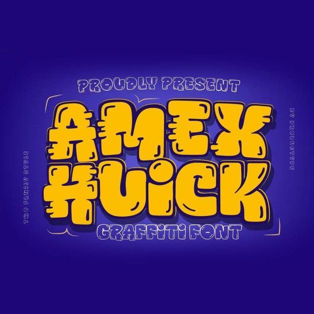 دانلود فونت انگلیسی AMEX HUICK Font