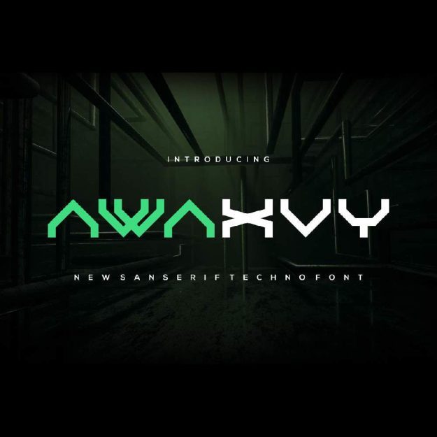 دانلود فونت انگلیسی Awaxvy Font
