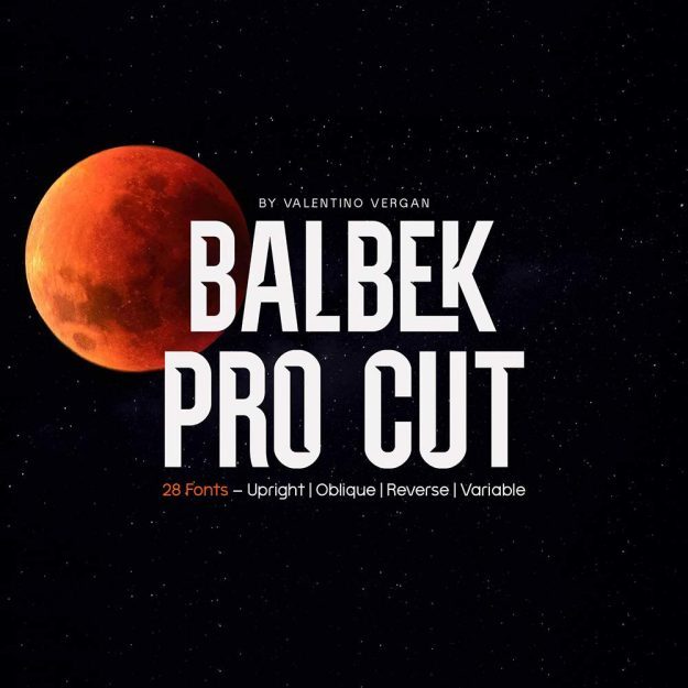 دانلود فونت انگلیسی Balbek Pro Cut Font