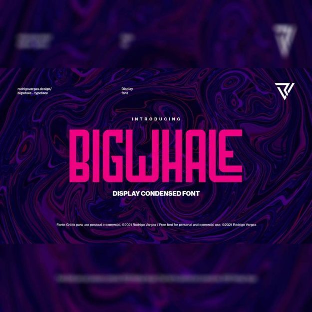 دانلود فونت انگلیسی Bigwhale Font