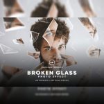 cropped Broken Glass Photo Effect