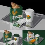 cropped Cafe Branding Mockup