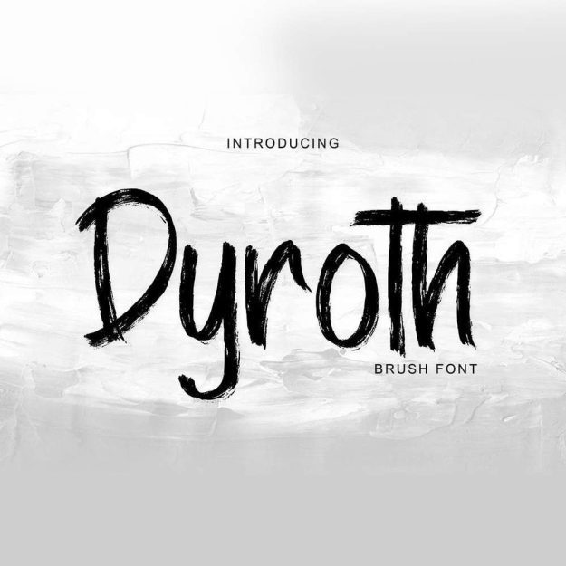 دانلود فونت انگلیسی Dyroth Font