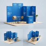 cropped Exhibition Booth Mockup