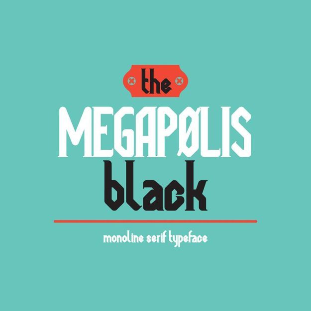 دانلود فونت انگلیسی Megapolis Black Font