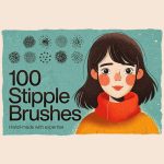 cropped Stipple Photoshop Brushes