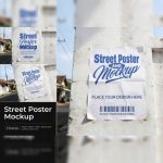 cropped Street Poster Mockup