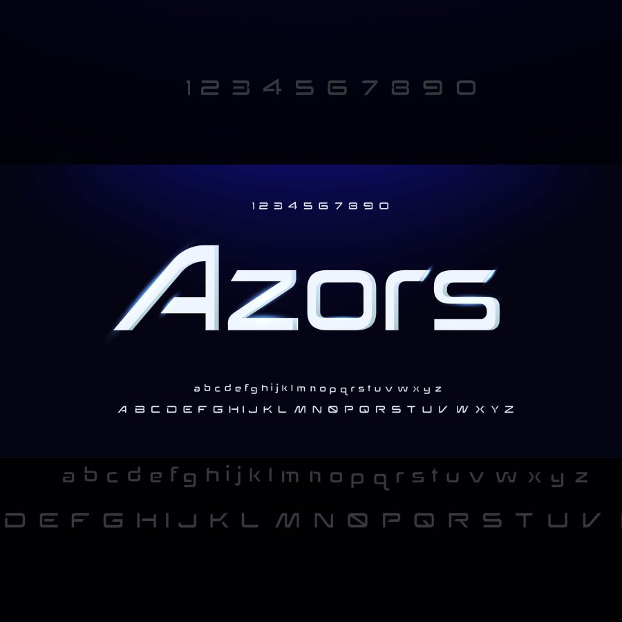 فونت انگلیسی Azors