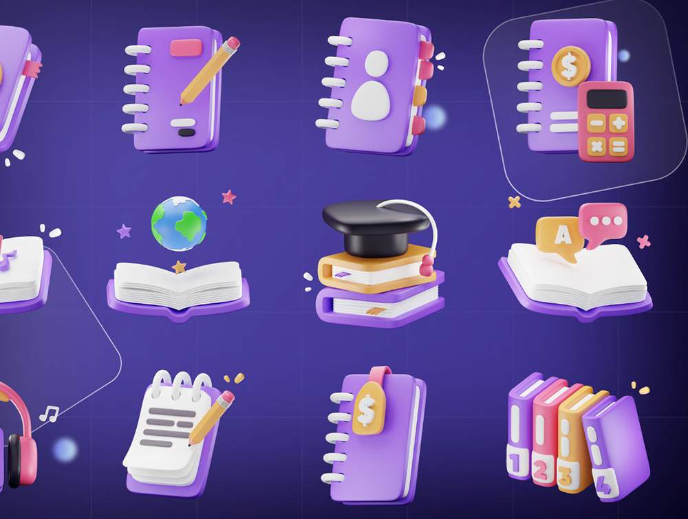 Books Stationery Icon 2
