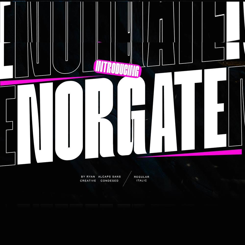 دانلود فونت انگلیسی Norgate Font